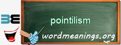 WordMeaning blackboard for pointilism